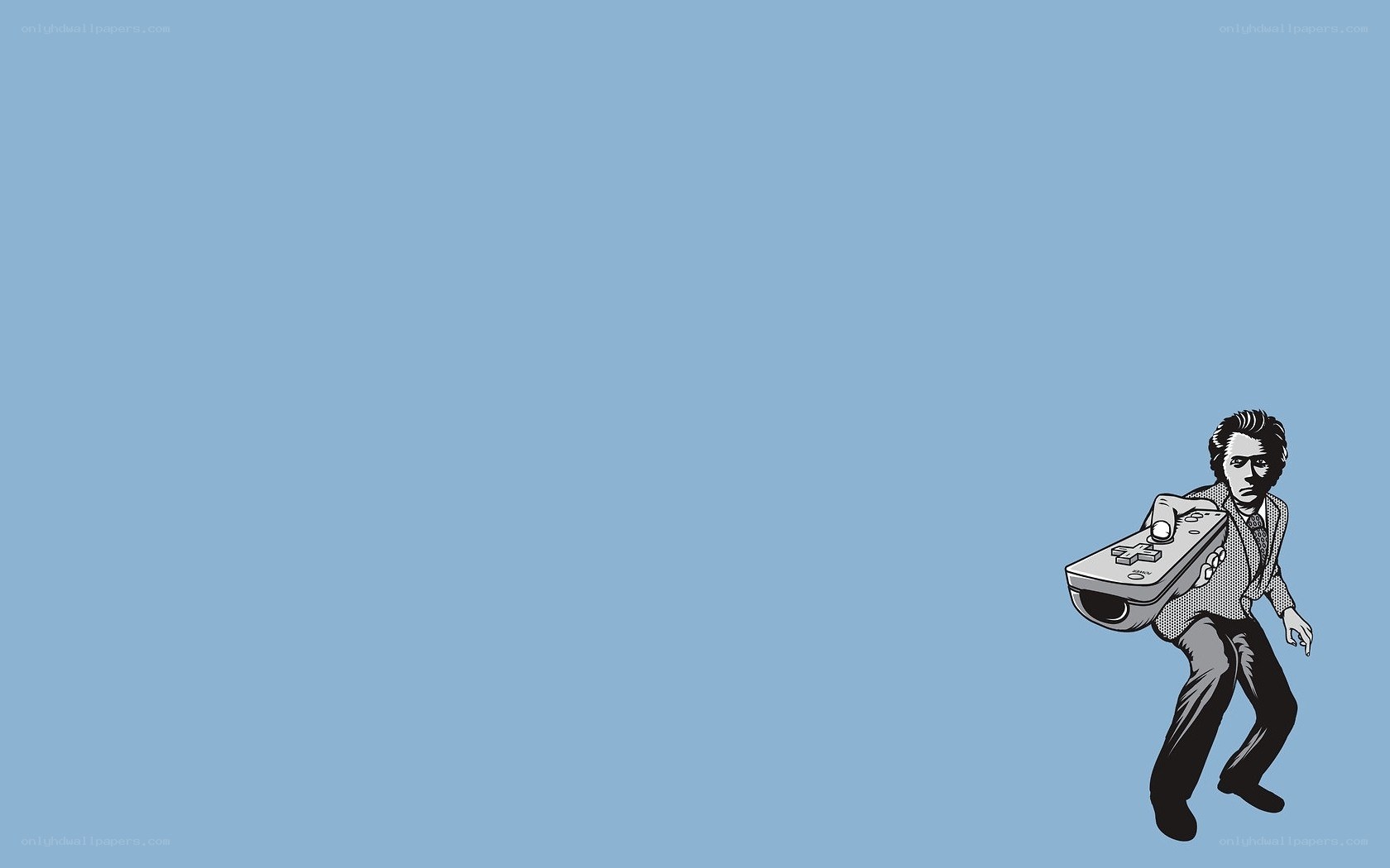 man holding a game controller