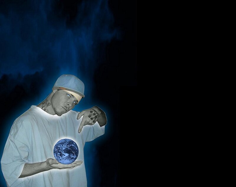 man holding a globe