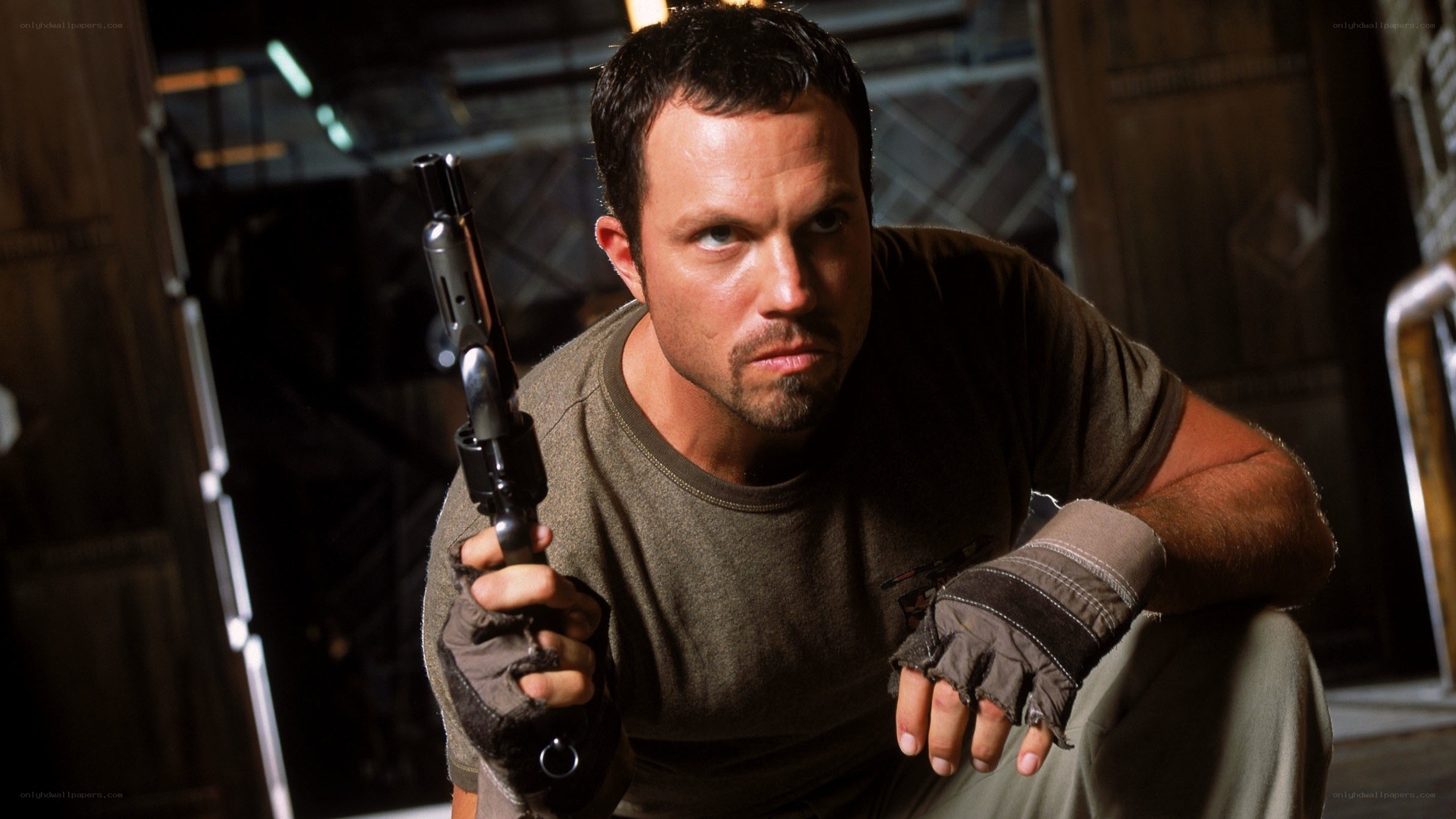 man holding a gun