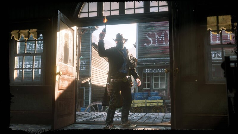 Man Holding a Gun — Brown, Dramatic, Afternoon, 3d Render