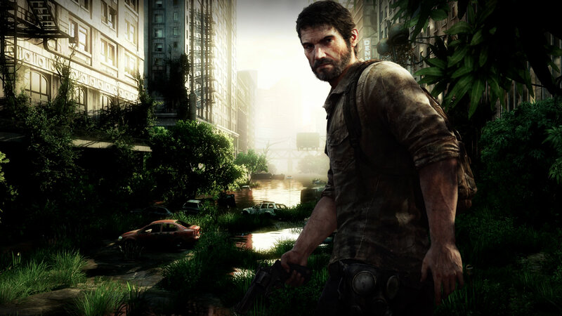 Man Holding a Gun — Green, Dramatic, Afternoon