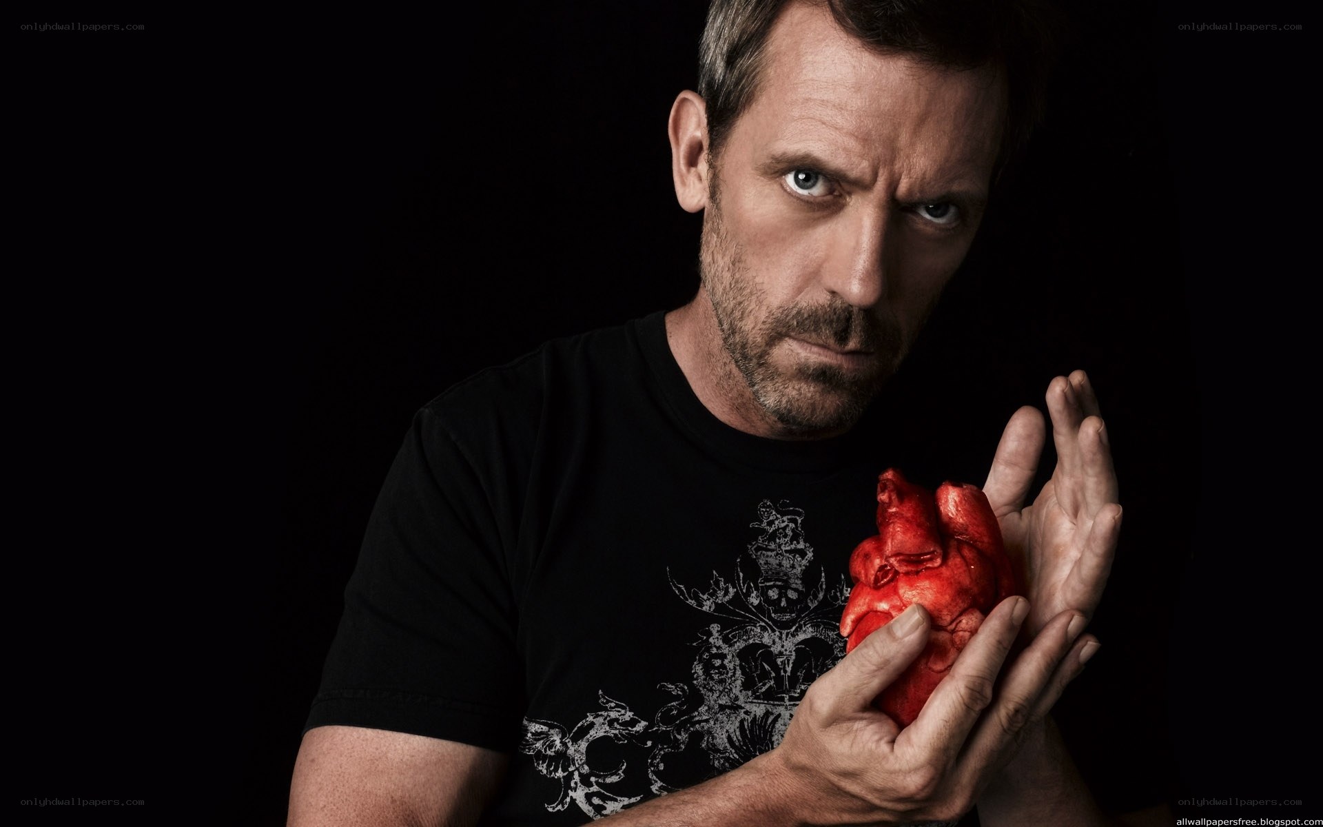 man holding a heart