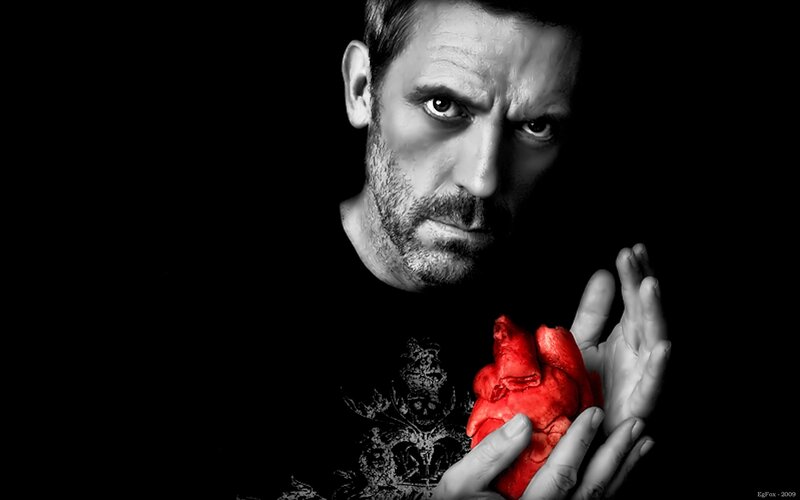 man holding a heart