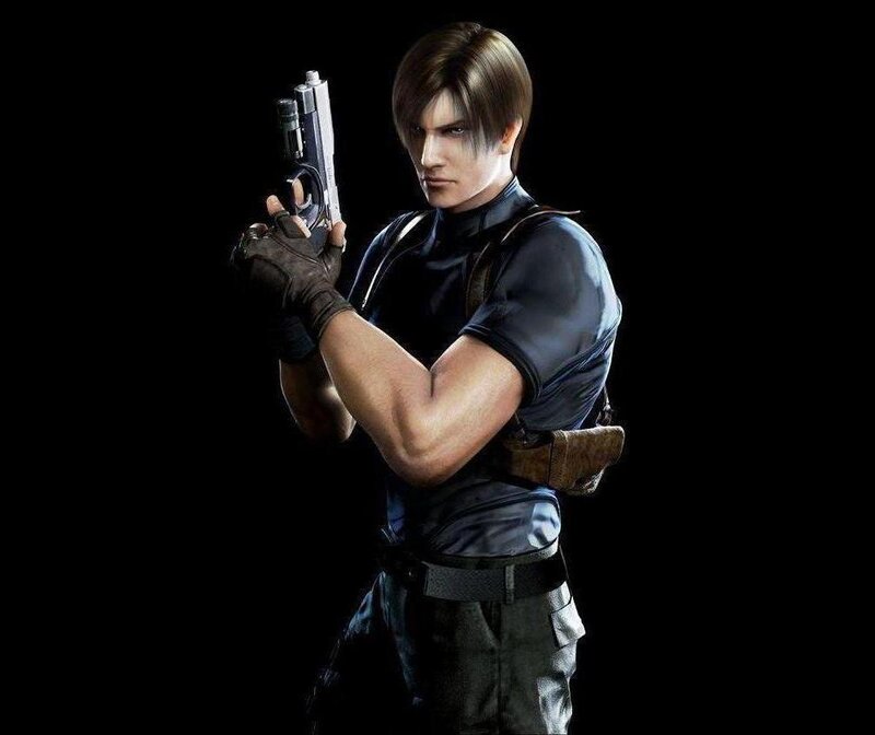 Man Holding a Pistol — Black