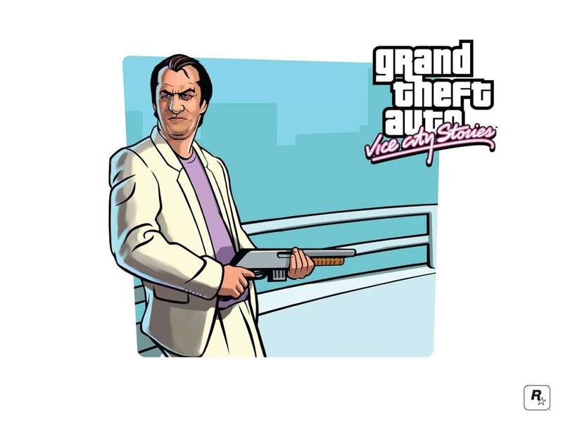 Man Holding a Shotgun — Blue