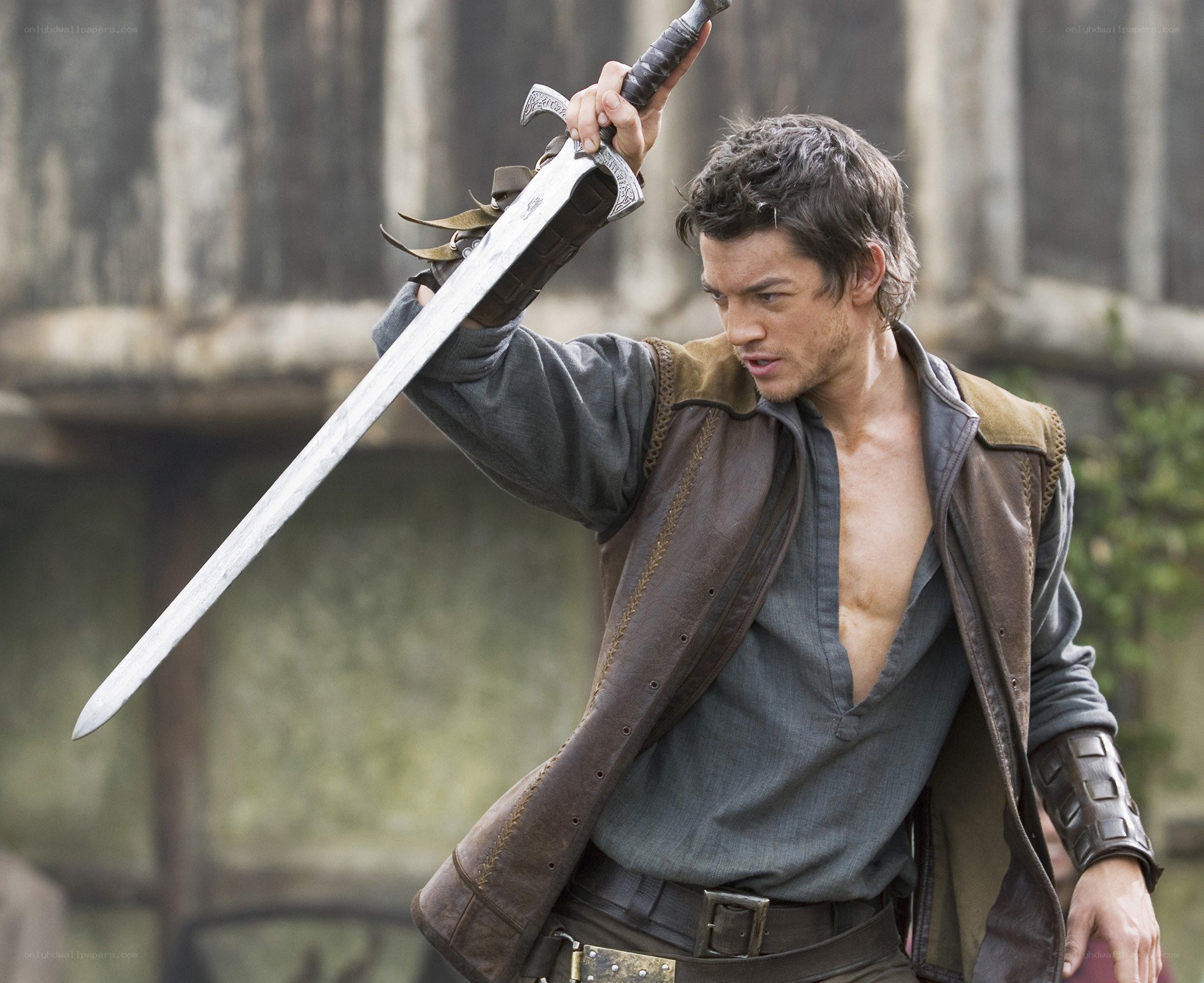 Man holding a sword