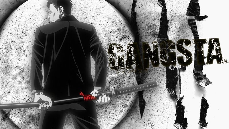Man Holding a Sword — Black, Dramatic, Anime, Suit