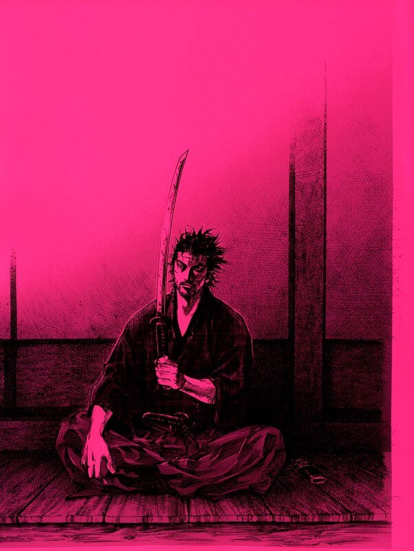 Man Holding a Sword — Pink