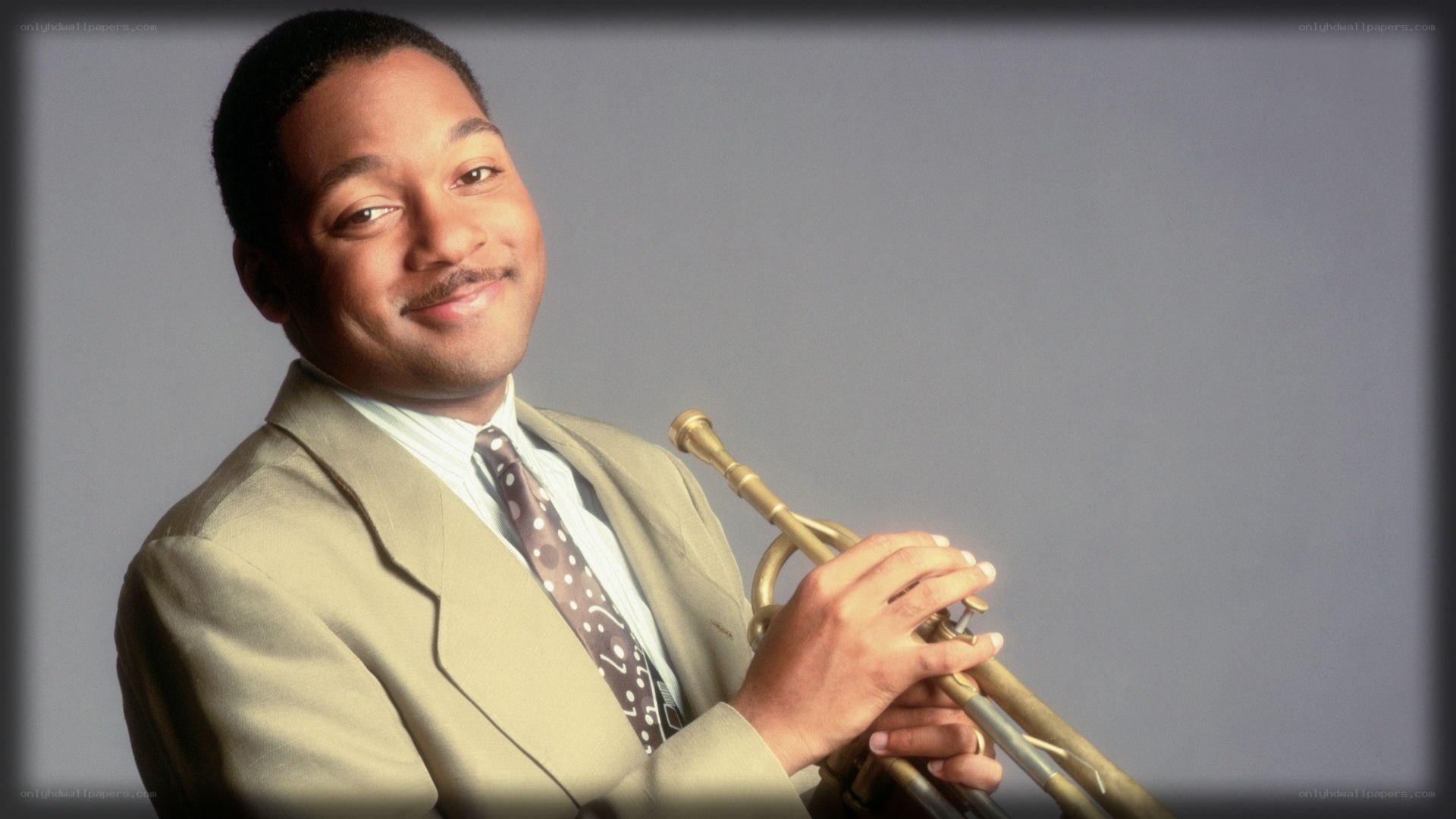 man holding a trumpet