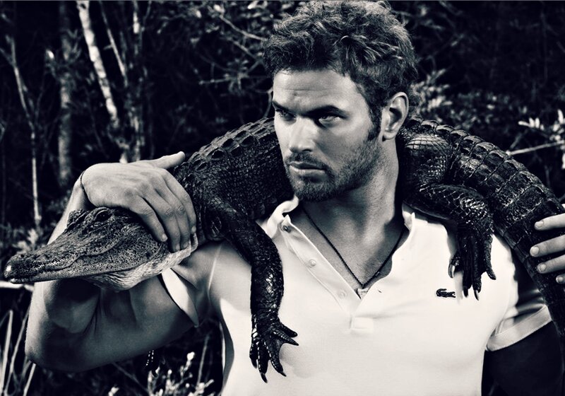 Man Holding Alligator