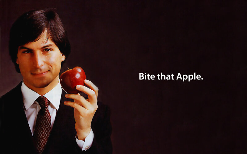 Man holding an apple