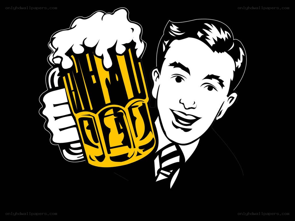 man holding beer mug