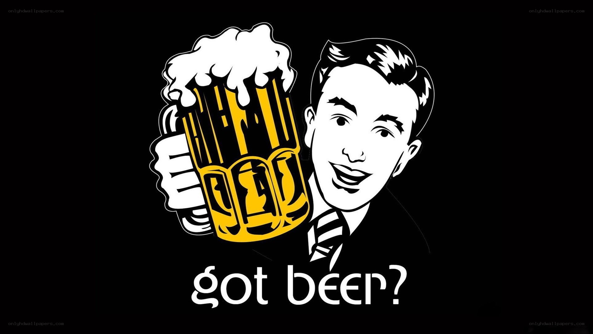 man holding beer mug