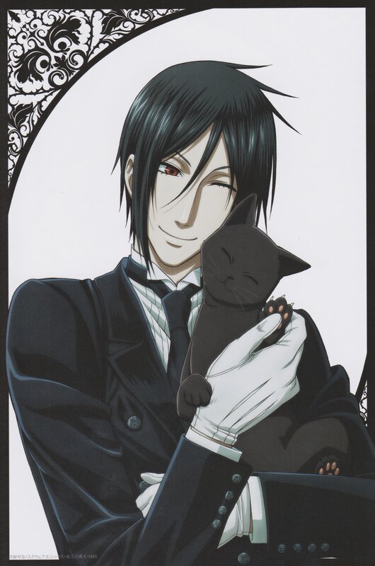 Man Holding Black Cat — Calm