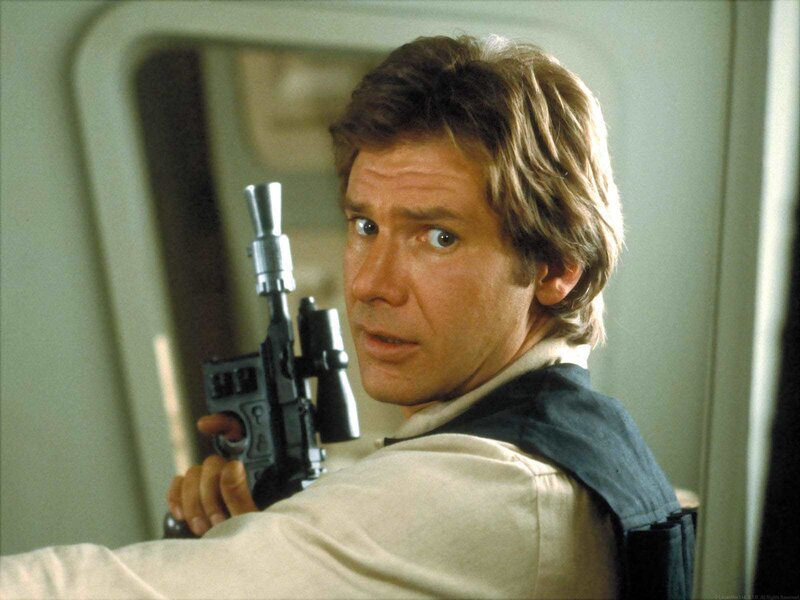 Man Holding Blaster — Beige
