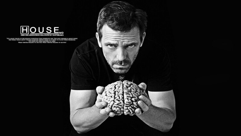 Man Holding Brain Model — Black, Dramatic, Photograph