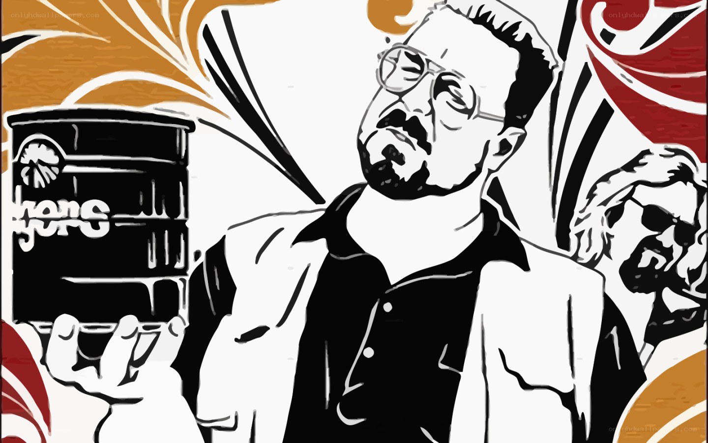 man holding coffee can