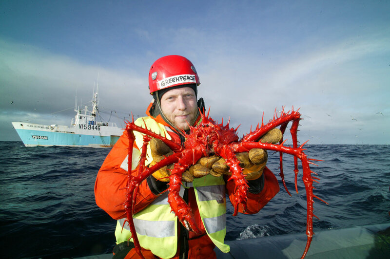 Man Holding Crab