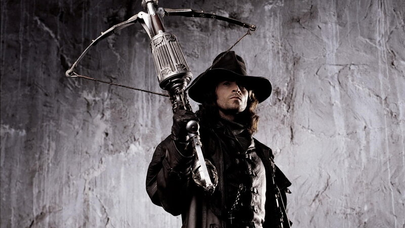Man Holding Crossbow — Black
