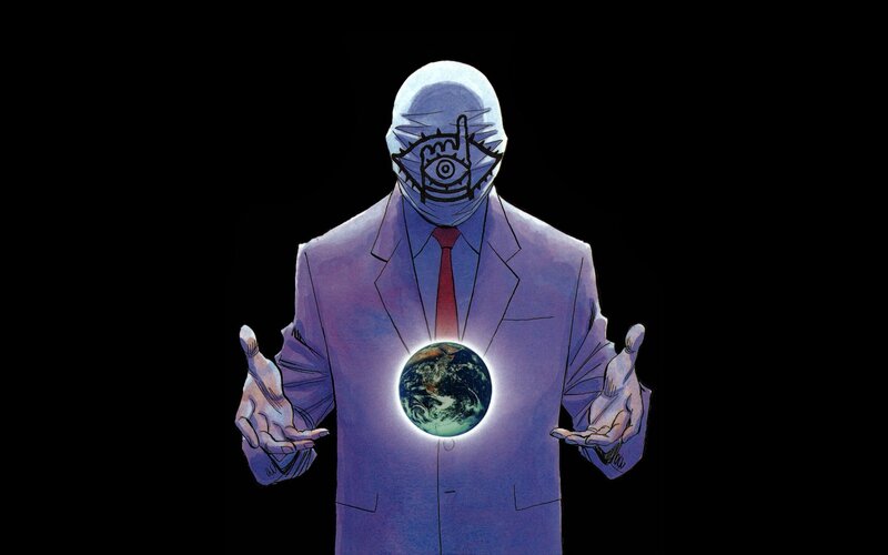 Man Holding Earth — Purple