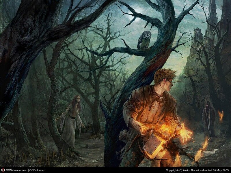 Man Holding Fire Book