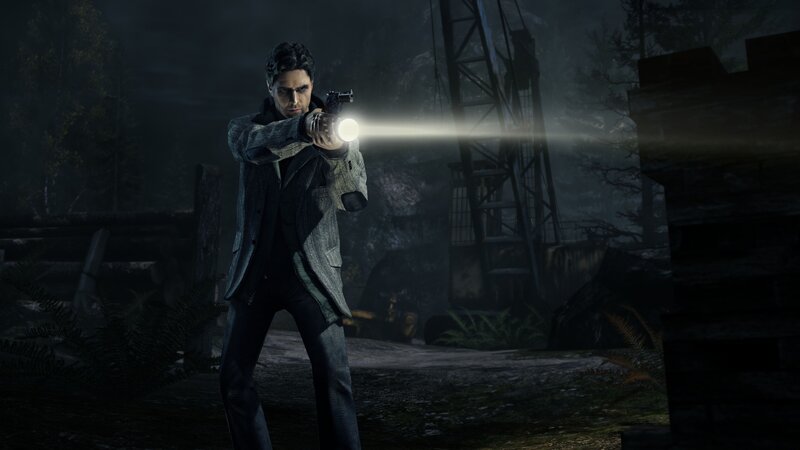 Man Holding Flashlight — Black, Dark, Tense, Night