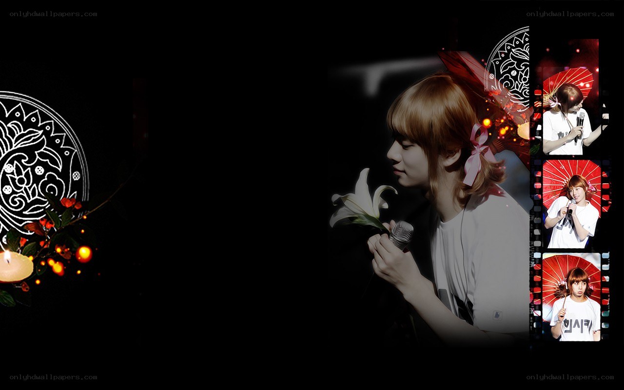 man holding flower and microphone