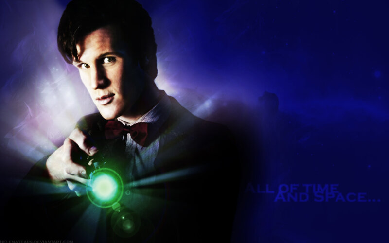 Man Holding Glowing Device — Blue, Dramatic