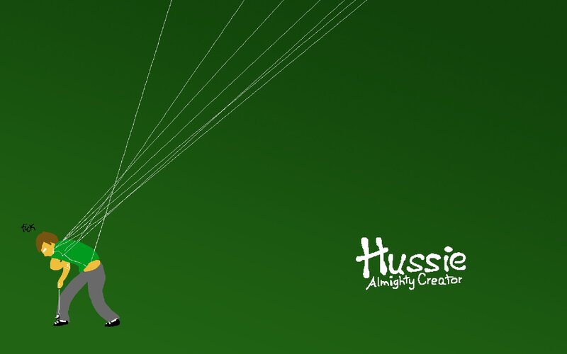 Man Holding Golf Club — Green
