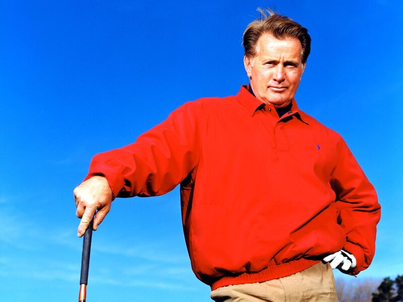 Man holding golf club