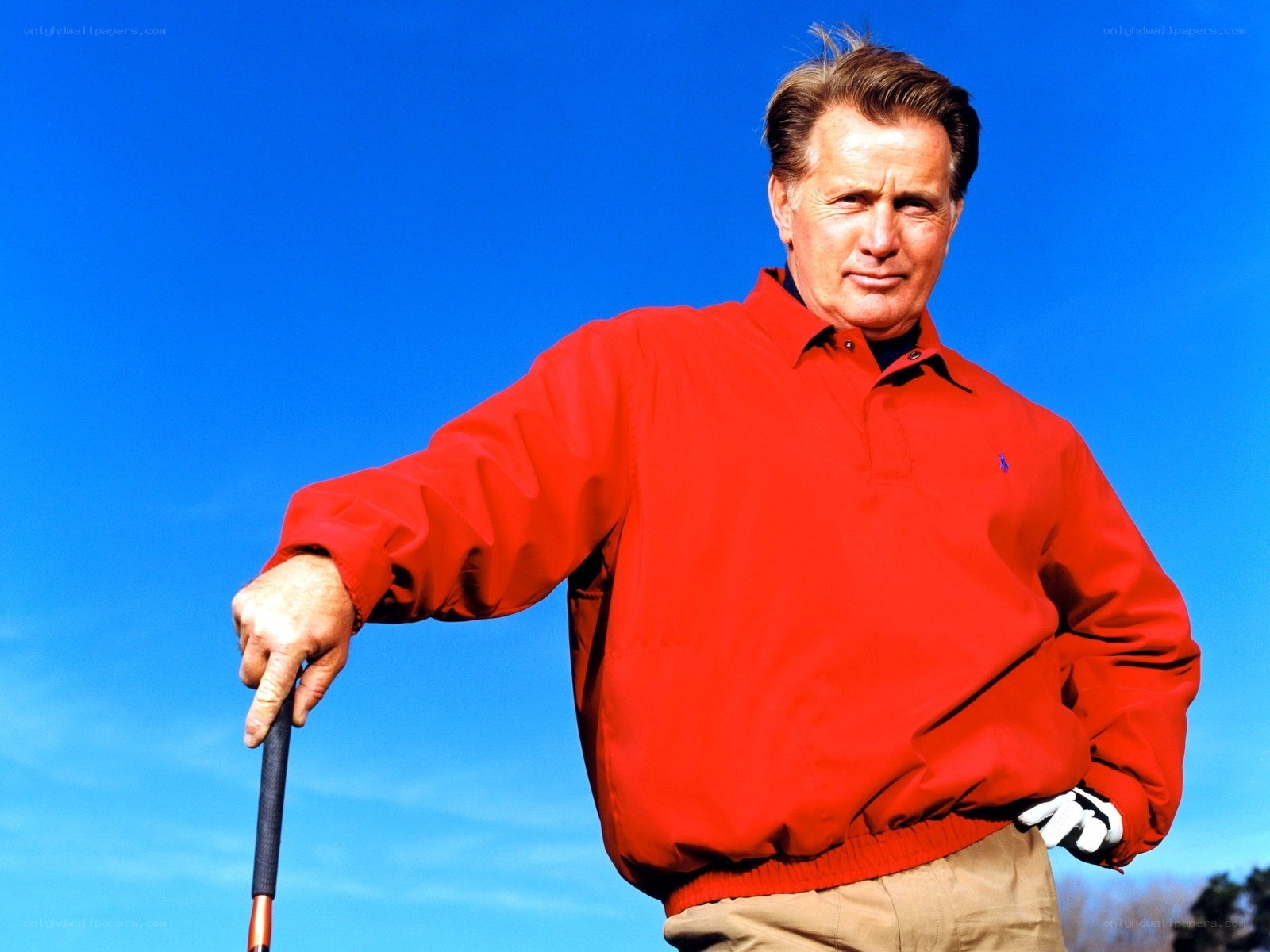 Man holding golf club