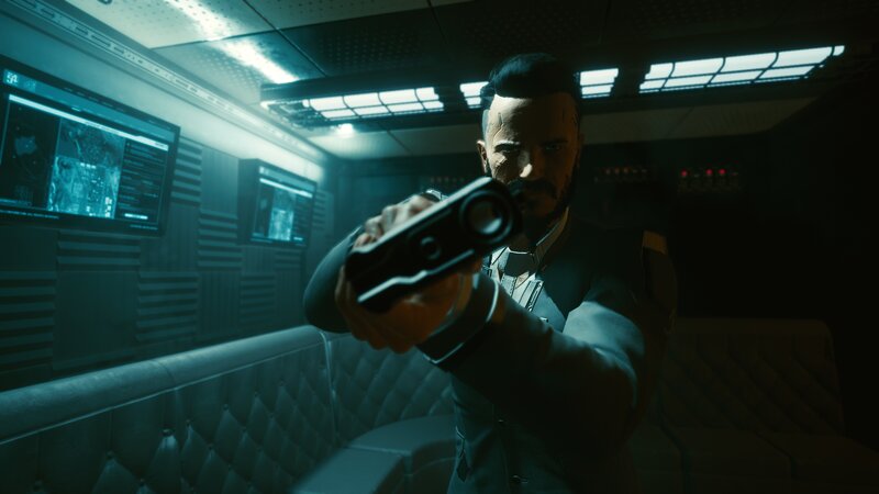 Man Holding Gun — Black, Dark, Tense, Night