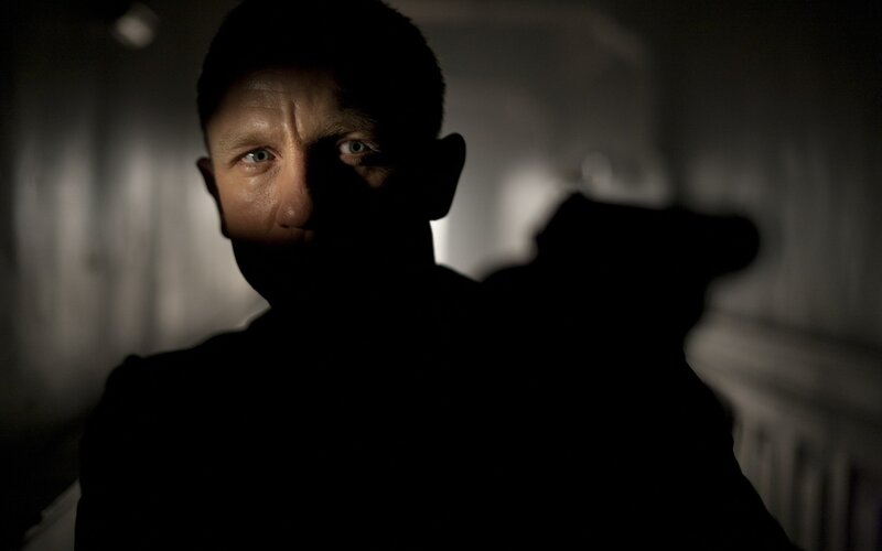 Man Holding Gun — Black, Dramatic, Night, Photograph, Shadow