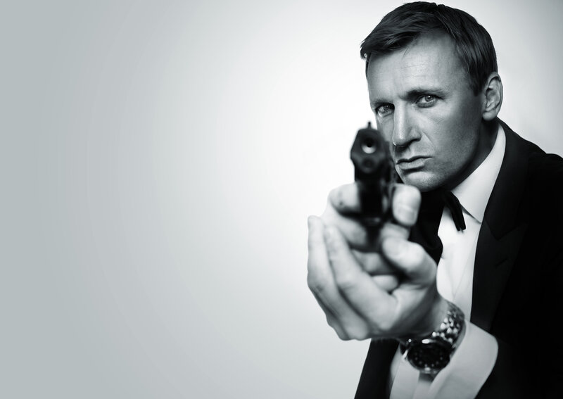Man Holding Gun — Black, Serious, Photograph