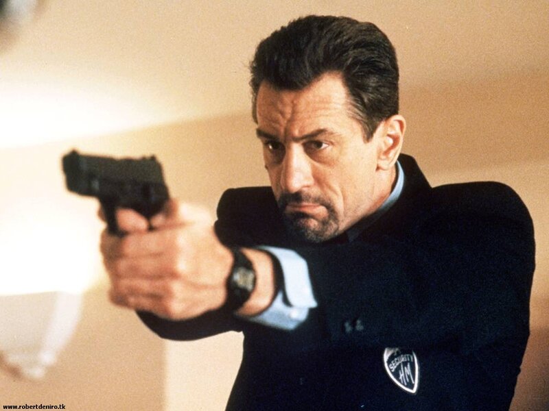 Man Holding Gun — Black, Tense, Photograph, Suit