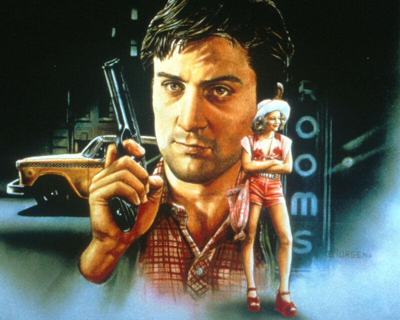 Man Holding Gun — Blue, Dramatic