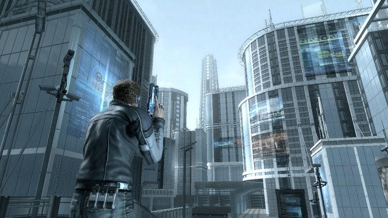 Man Holding Gun — Gray, Dramatic