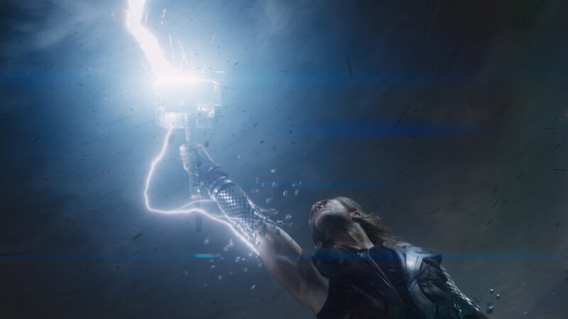 Man Holding Hammer — Blue