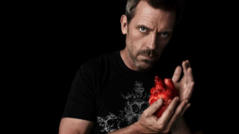 Man Holding Heart Model — Black, Dramatic, Photograph, Heart Model, Black T-shirt, Red