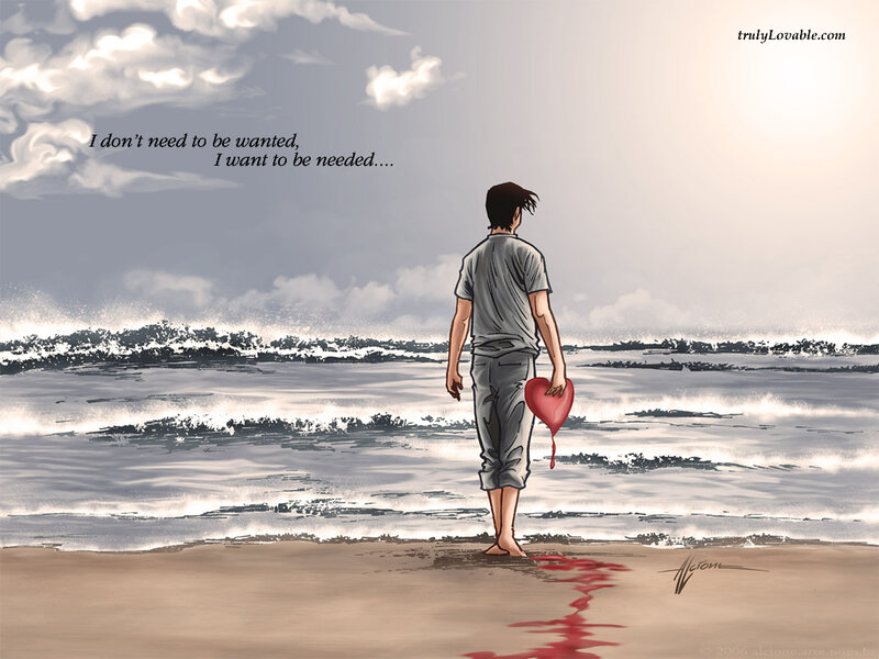 Man Holding Heart on Beach — Gray