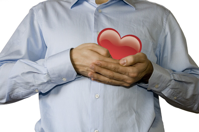 Man Holding Heart