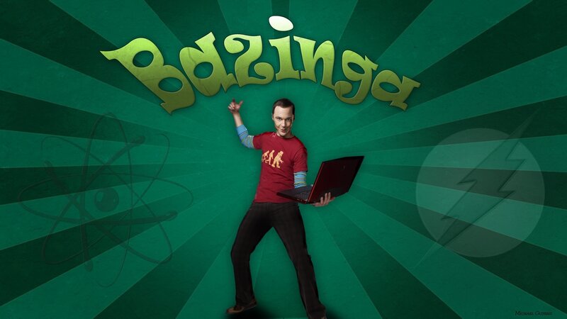 Man Holding Laptop — Green