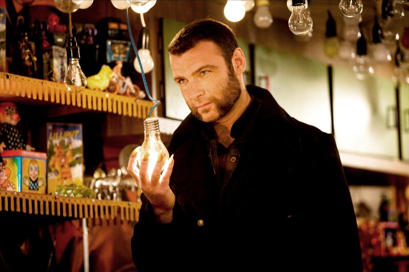 man holding light bulb
