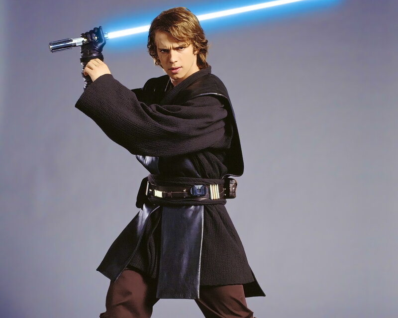Man Holding Lightsaber — Black, Dramatic, Photograph, Robe, Belt