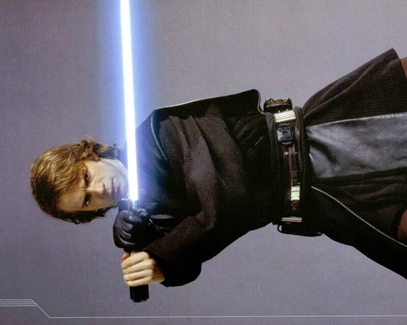 Man Holding Lightsaber — Black, Dramatic, Photograph, Robe, Gloves