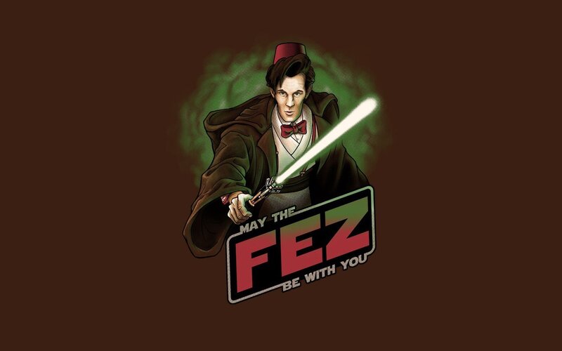 Man Holding Lightsaber — Brown, Dramatic, Digital Art