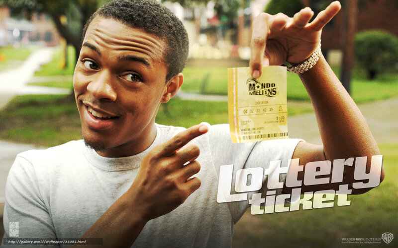 Man Holding Lottery Ticket — Gray