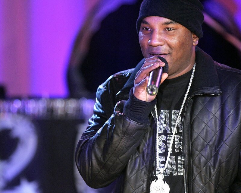 Man Holding Microphone — Black, Performing