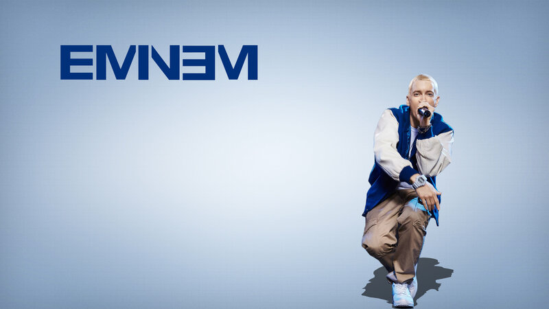 Man Holding Microphone — Blue, Confident