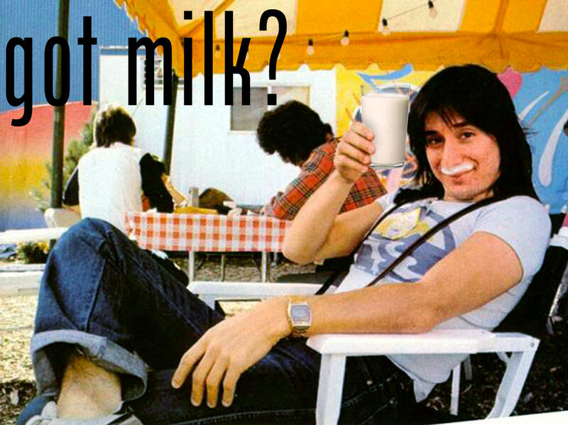 Man Holding Milk Glass